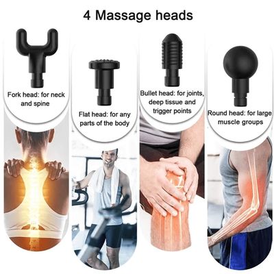 4 in 1 - Pain Relieving - 3 Speed Setting - Deep Muscle Massager