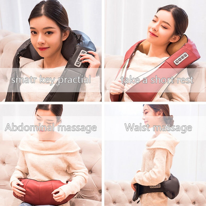 Infrared 4D Kneading Massage Shawl U Shape Electrical Body Shoulder Neck Massager