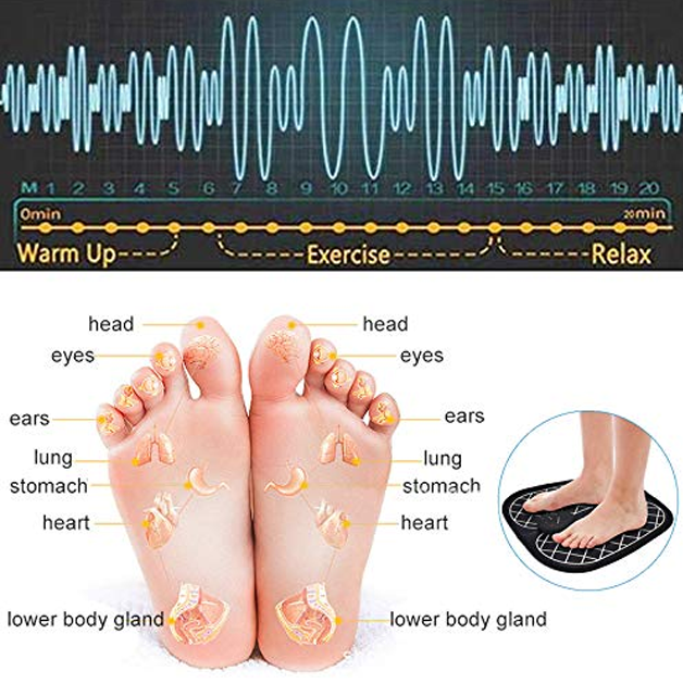10 in 1 - Foot Pain Relieving - 6 Speed - Deep Foot Massager