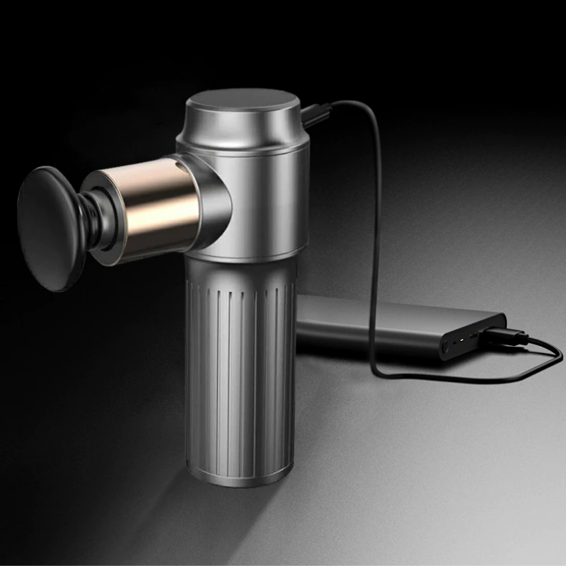 Smart LCD Display Low Noise Pocket Electric Body Mini Massage Gun - USB Type-C