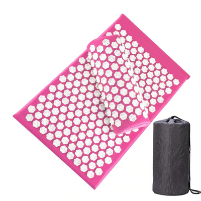 Acupressure Rose-Shaped Massage Mat + Cushion and Bag